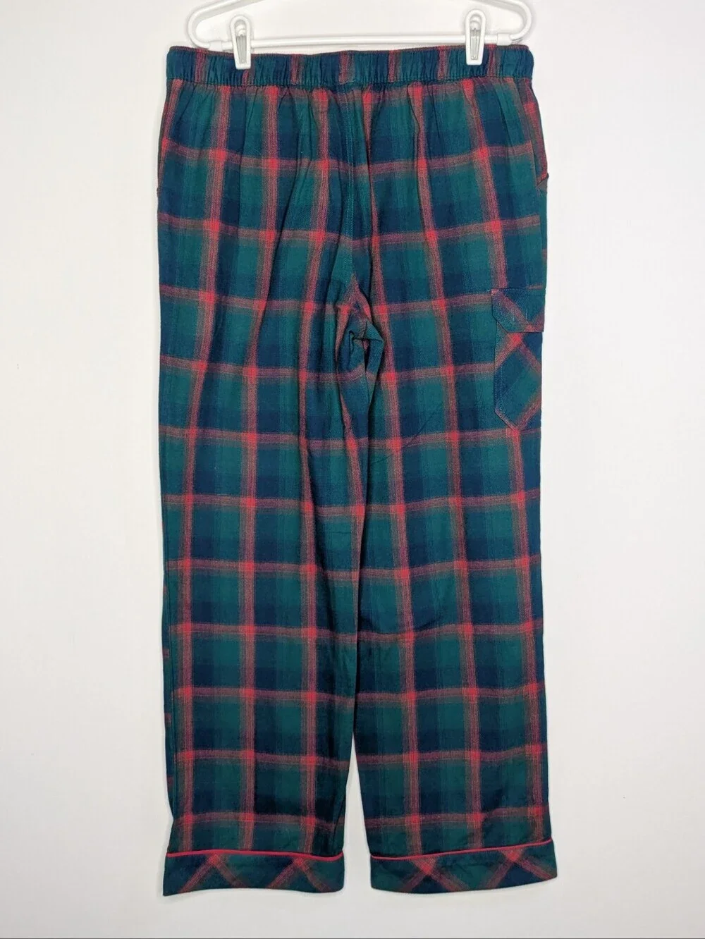 Duluth Green Blue Red Plaid Cotton Fall Winter Cozy Lounge Pajama Pant Mx31